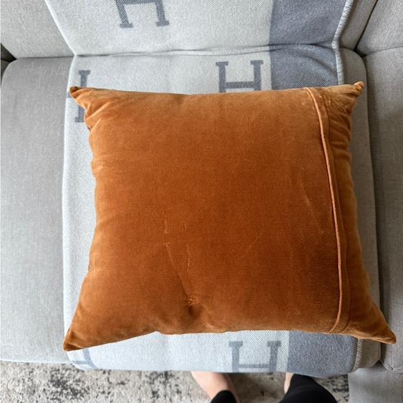 CB2 Izzie Leather Throw Pillow